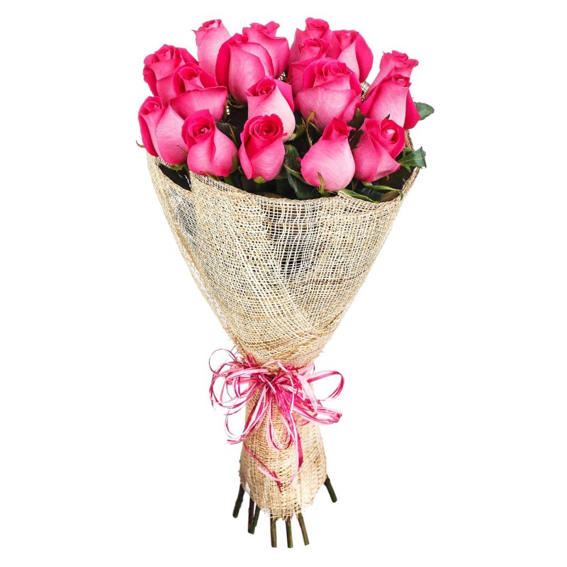 15 ružových ruží